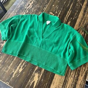 Maeve / Anthropolgie 💫 Emerald Green Knit Sweater – SMALL (Oversized Fit) 💫